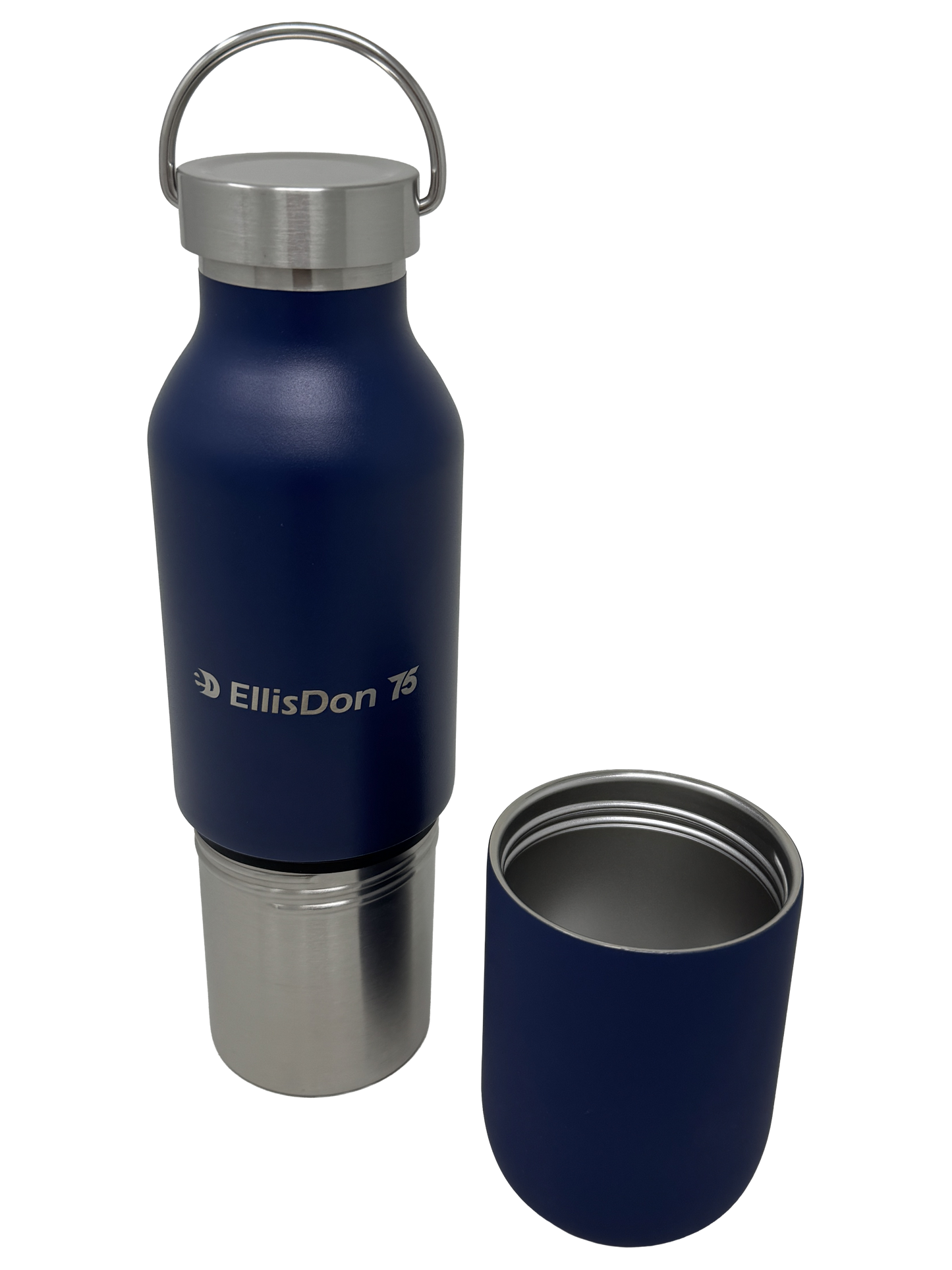 75th 2-in-1 20 oz. Double-Wall Recycled Stainless Steel Bottle with 11 oz. Tumbler