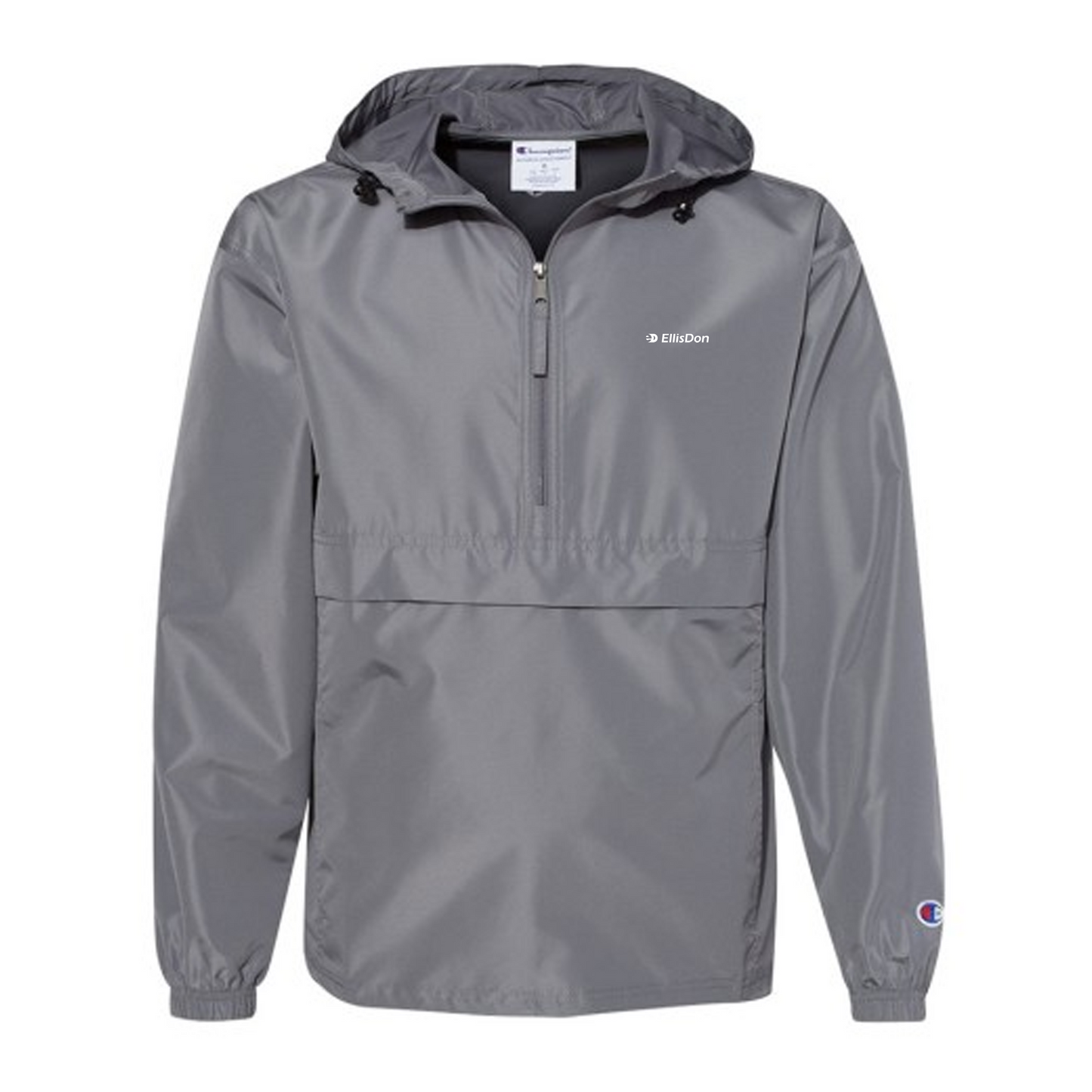 Champion - Hooded Packable Half-Zip Jacket