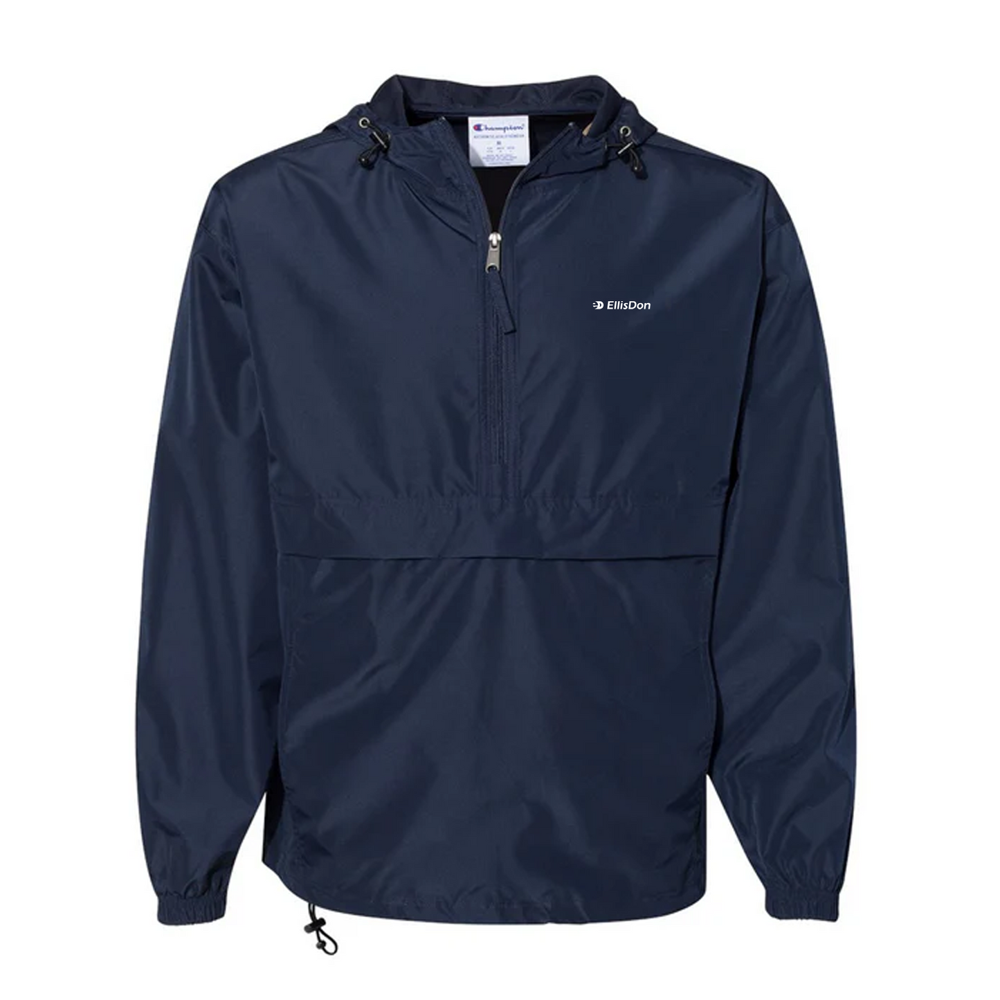 Champion - Hooded Packable Half-Zip Jacket