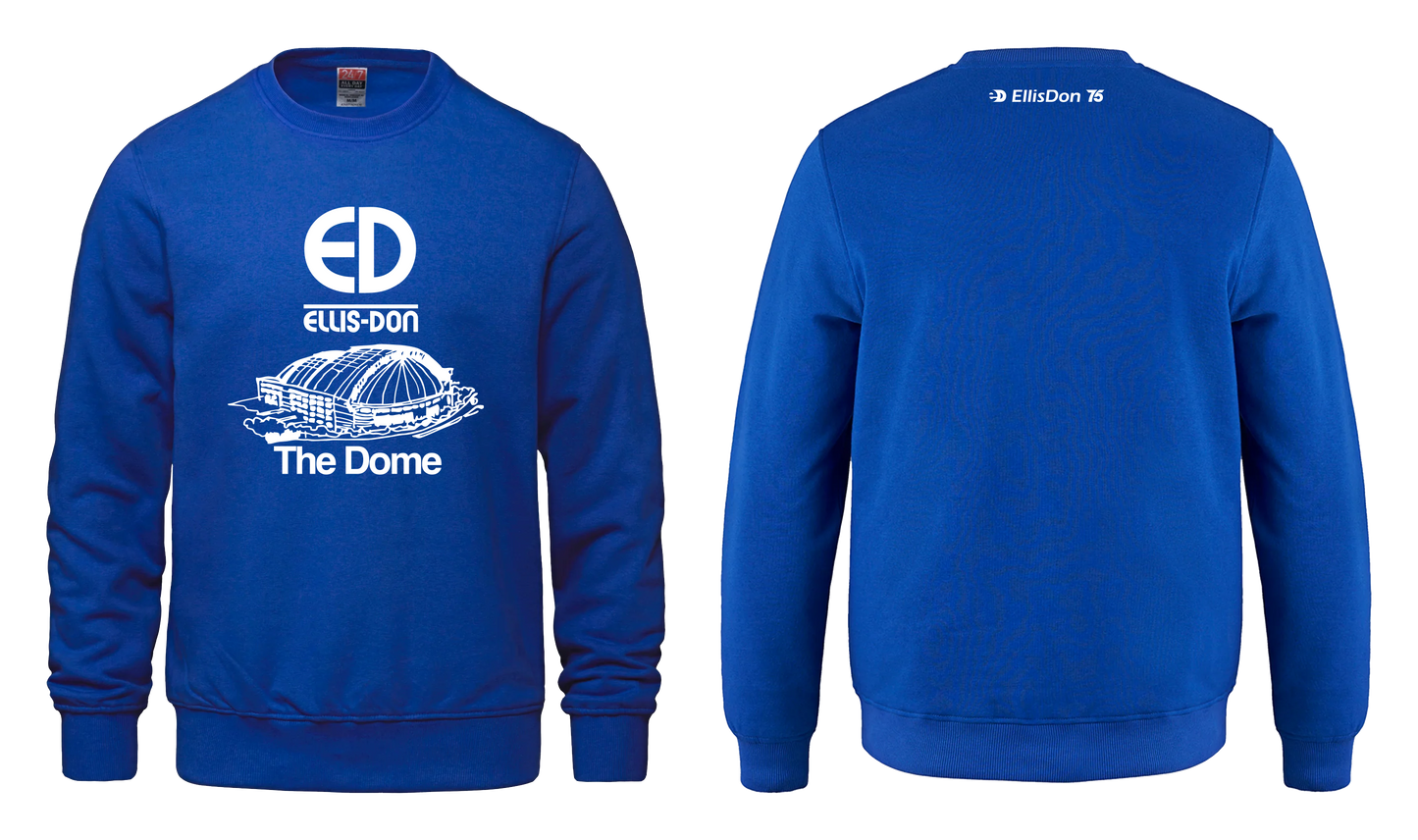Unisex 75th Crewneck Sweater Vintage Skydome Logo