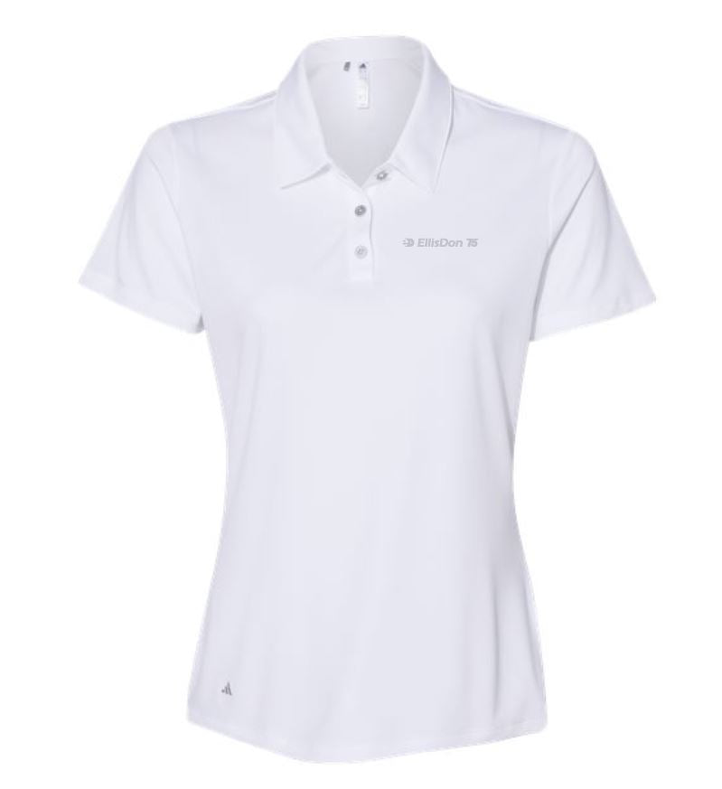 Adidas Women's - 75th Performance Polo (Tone on Tone Logo)