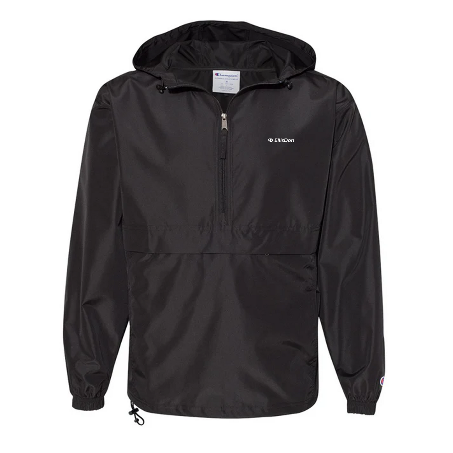 Champion - Hooded Packable Half-Zip Jacket