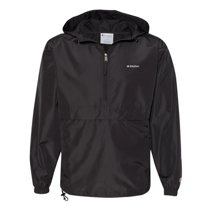 Champion - Hooded Packable Half-Zip Jacket