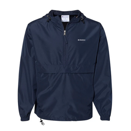 Champion - Hooded Packable Half-Zip Jacket
