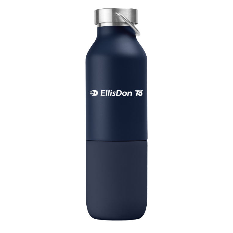 75th  2-in-1 20 oz. Double-Wall Recycled Stainless Steel Bottle with 11 oz. Tumbler